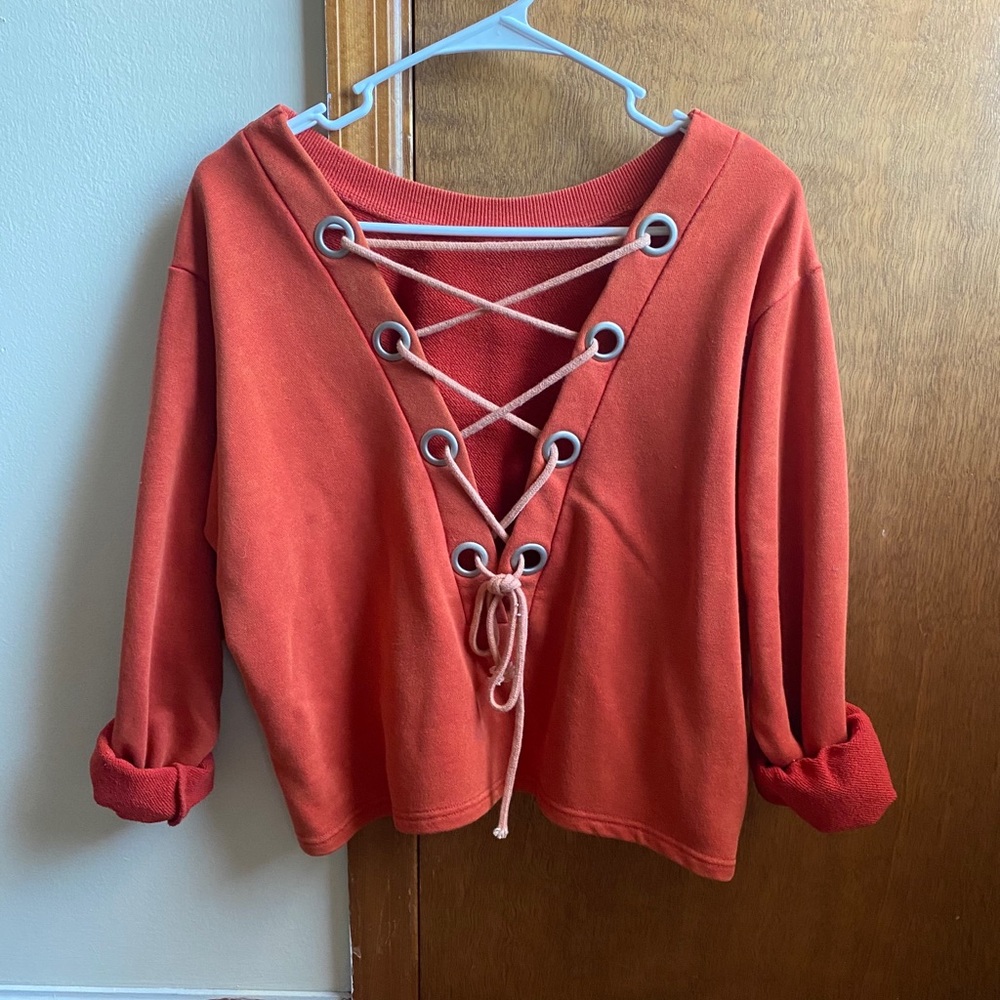 Orange sweater